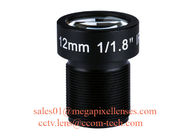 1/1.8" 12mm 4K Megapixel F1.8 S Mount M12x0.5 Non-Distortion Board Lens, 12mm M12 Rectilinear Lens